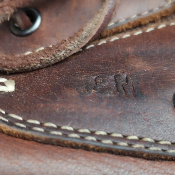 Johnston & Murphy Men's Size 7 Dark Brown Sheep Skin Vibram Sole Deck Shoes - Picture 10 of 11